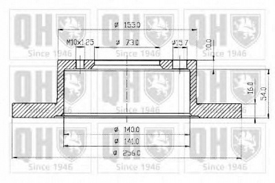 QUINTON HAZELL bdc3434 -  Тормозной диск